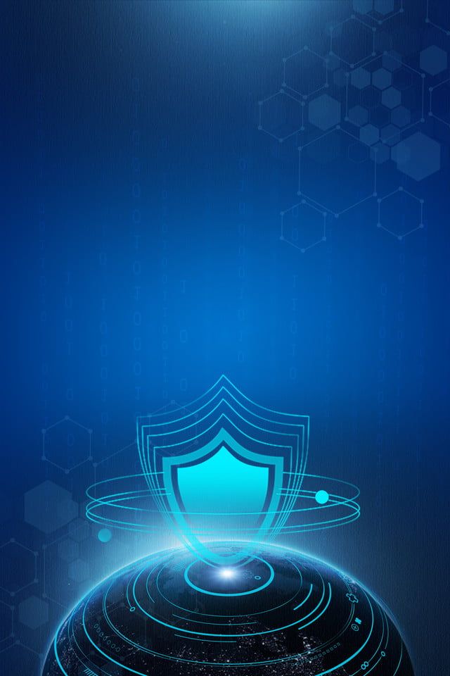 Digital shield illustration representing network and device security
